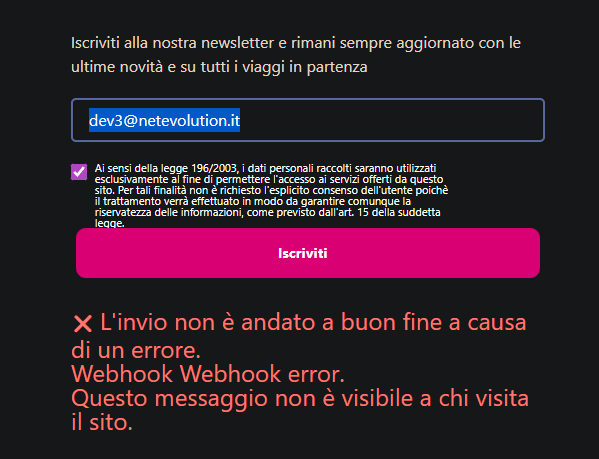TEST CARICAMENTO CREAZIONE